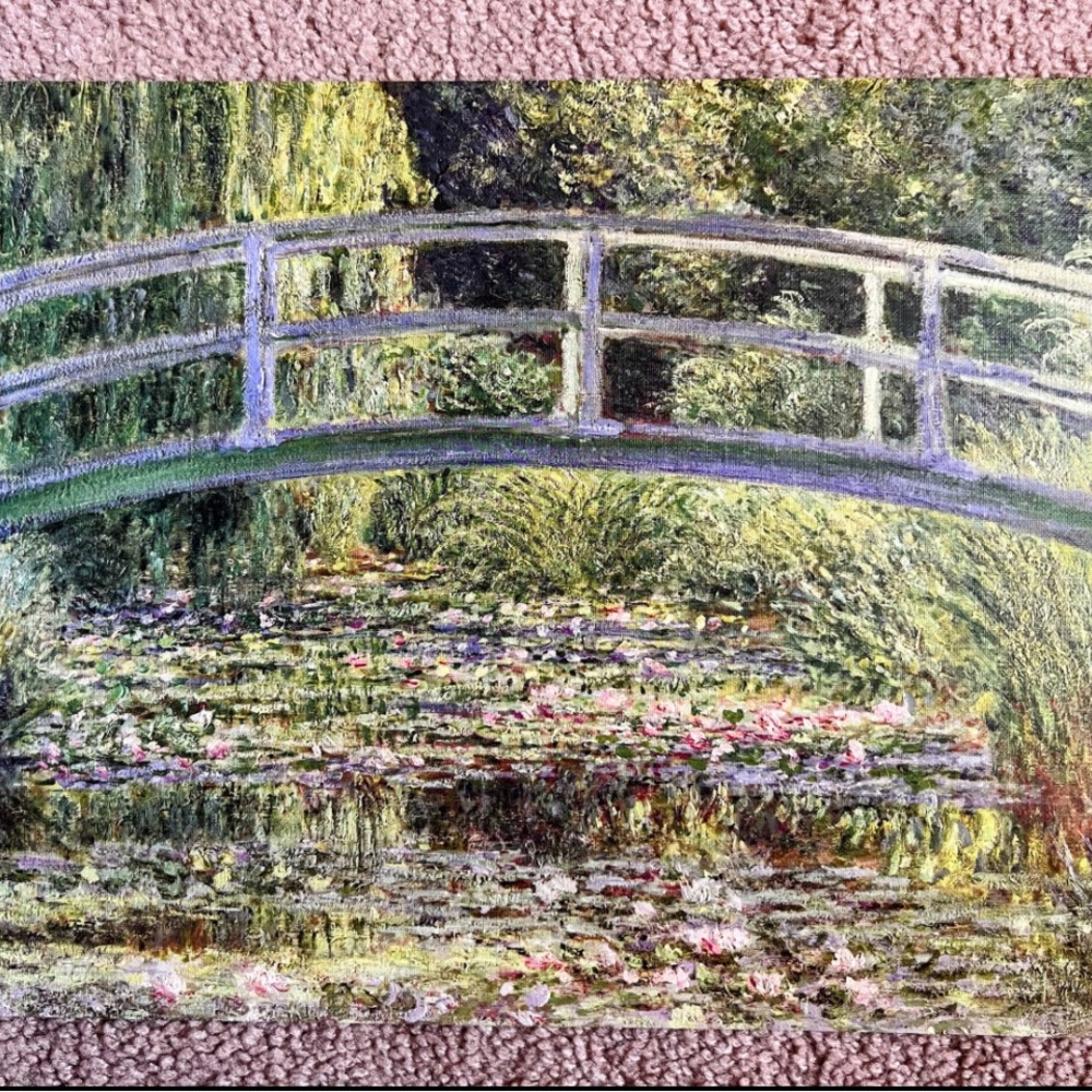 IMP “The Water-Lily Pond” by Claude Monet 10in x 13.5in PRINT- Unframed